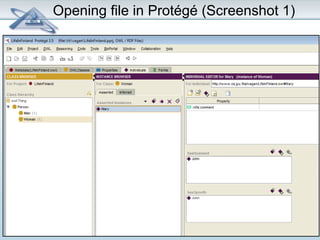 Opening file in Protégé (Screenshot 1) 
 