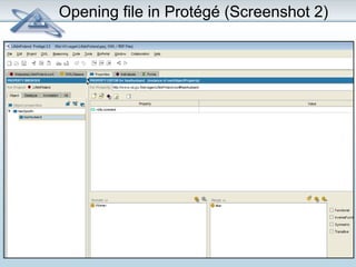 Opening file in Protégé (Screenshot 2) 
 