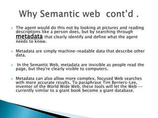 Semantic Web Metadata Example semantic web tech.ppt