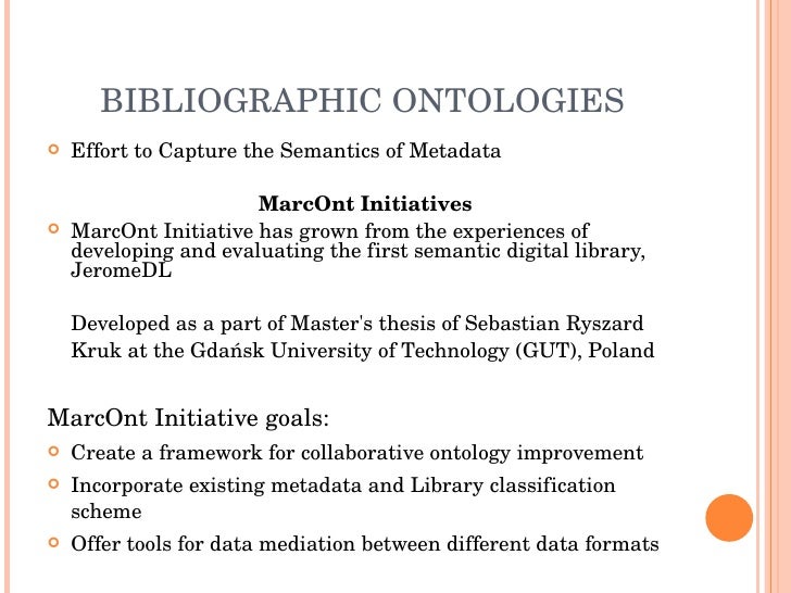 Master thesis ontology