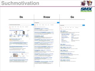 Suchmotivation
Do Know Go
 