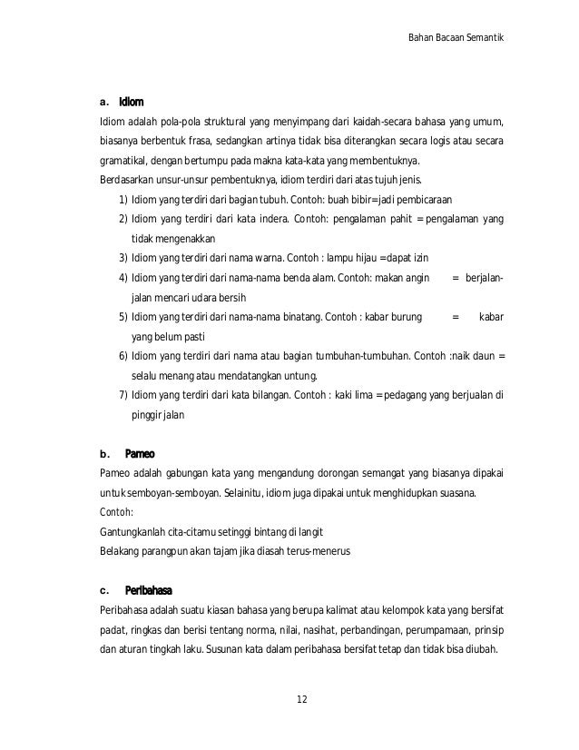 Semantik bahasa indonesia