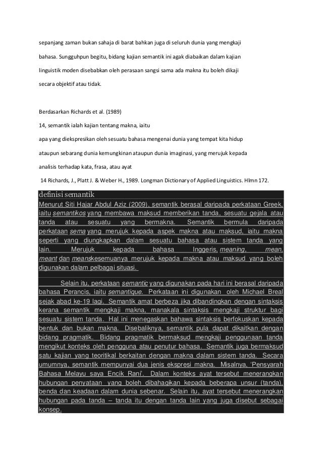 Semantik Soalan 1