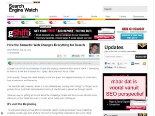 6
maar dat is
vooral vanuit
SEO perspectief
 