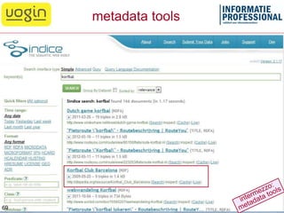 metadata tools
70
 