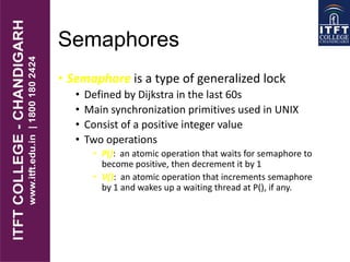 ITFT_Semaphores and bounded buffer