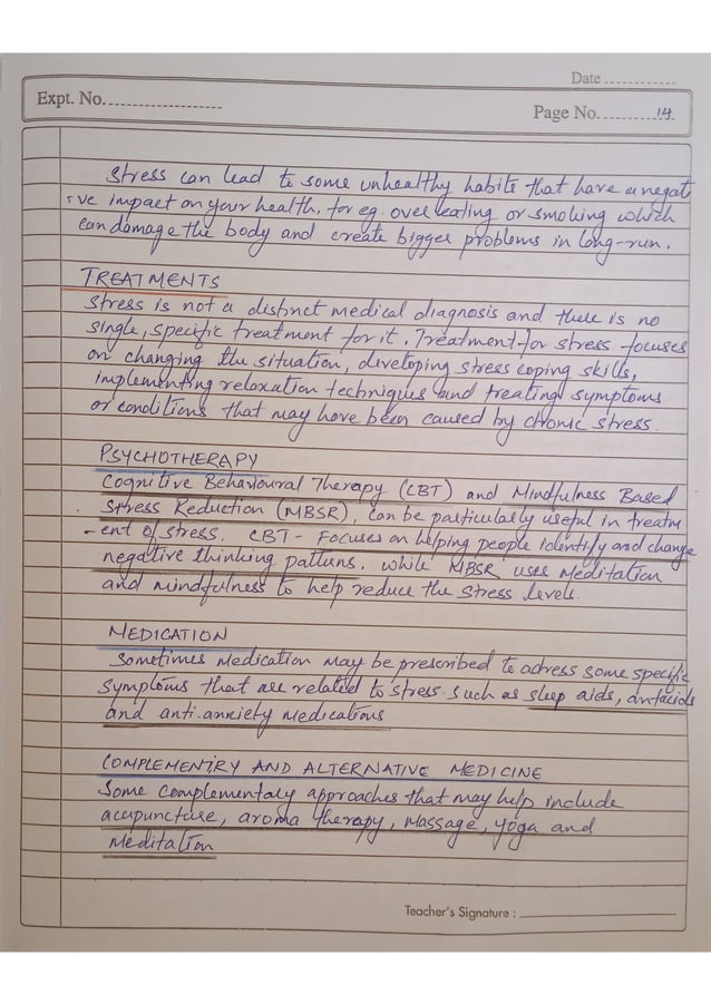 Test - Sema Rani's Stress Inventory for School Students - SISS | PDF