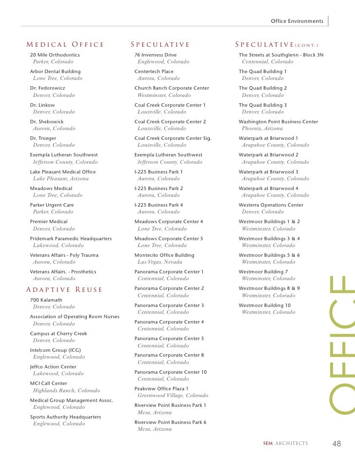 sem architects brochure