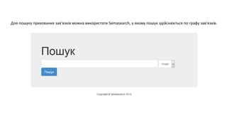 Для пошуку прихованих завязків можна використати Semasearch, у якому пошук здійснюється по графу завязків. 
 