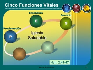 Cinco Funciones Vitales Servicio Iglesia Saludable S Hch. 2:41-47 Proclamación P Enseñanza E 