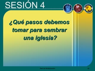 SESIÓN  4 ¿ Qué pasos debemos  tomar para sembrar  una iglesia ? 