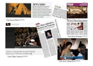 * Fonte: Revista L’Officiel 24/03/2014 
Midia: Correio de Salvador 
Page/ Link: 
Date: 22/03/2014 
* Fonte: Revista VIP 15/03/2014 
+55 11 3482-2510 | +55 11 3482-6908 
www.baobacomunicacao.com.br 
twitter.com/baoba_comunica 
facebook.com/baoba.comunicacao 
1 
* Fonte: Correia de Salvador 22/03/2014 
* Fonte: Estado de São Paulo 22/03/2014 
* Fonte: TV Globo / Fantástico 14/03/2014 
* Fonte: Record / Balanço Geral 27/03/2014 
 