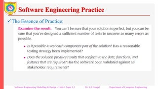 Software Engineering :Software Engineering Practice | PDF