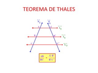 TEOREMA DE THALES
 