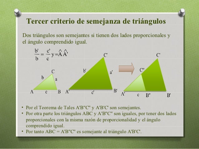 Semejanza de triangulos