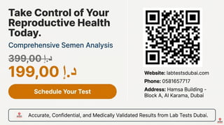 Significance of Semen Analysis - Lab Tests Dubai