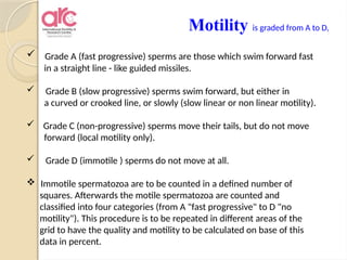 semenanalysis BY ARC FERTILITY CENTREpptx | PPTX