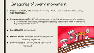 Semen analysis WHO 2010 BY DR ANAMIKA DEV | PPTX