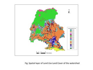 Fig. Spatial layer of Land Use Land Cover of the watershed
 