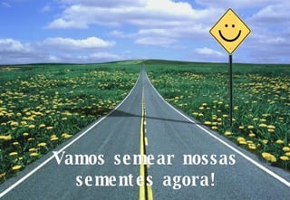 Vamos semear nossas sementes agora! 