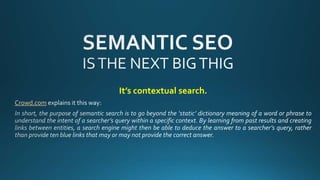 It’s contextual search.
Crowd.com
 