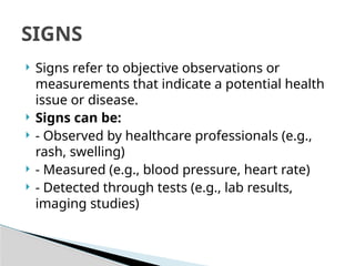Observing Health Pattern SEMESTER - 2 HEALTH ASSESSMENT.pptx notes | PPTX