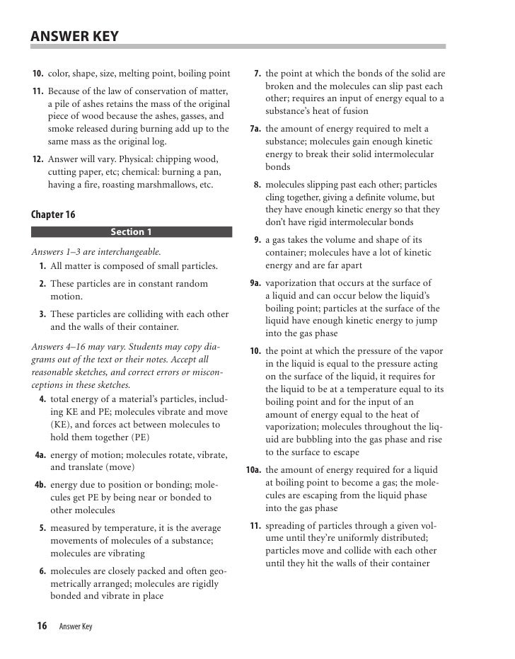 Answers For Science Fianl Exam Study Guide