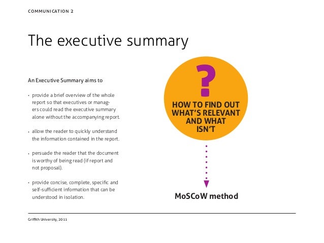 what is an executive overview