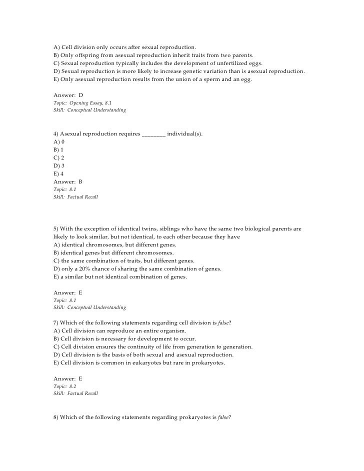 Semester pre bio spring 2011 with answers