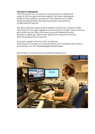 Multimediesenterets semesterrapport høst 2011
