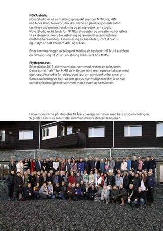 Multimediesenterets semesterrapport høst 2011