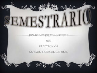 JONATHAN BUENO MARTINEZ
1EM
ELECTRONICA

GRACIELA RANGEL CASTILLO

 