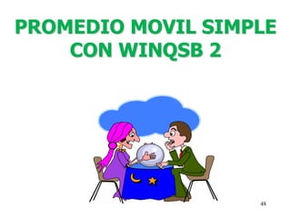 48
PROMEDIO MOVIL SIMPLE
CON WINQSB 2
 
