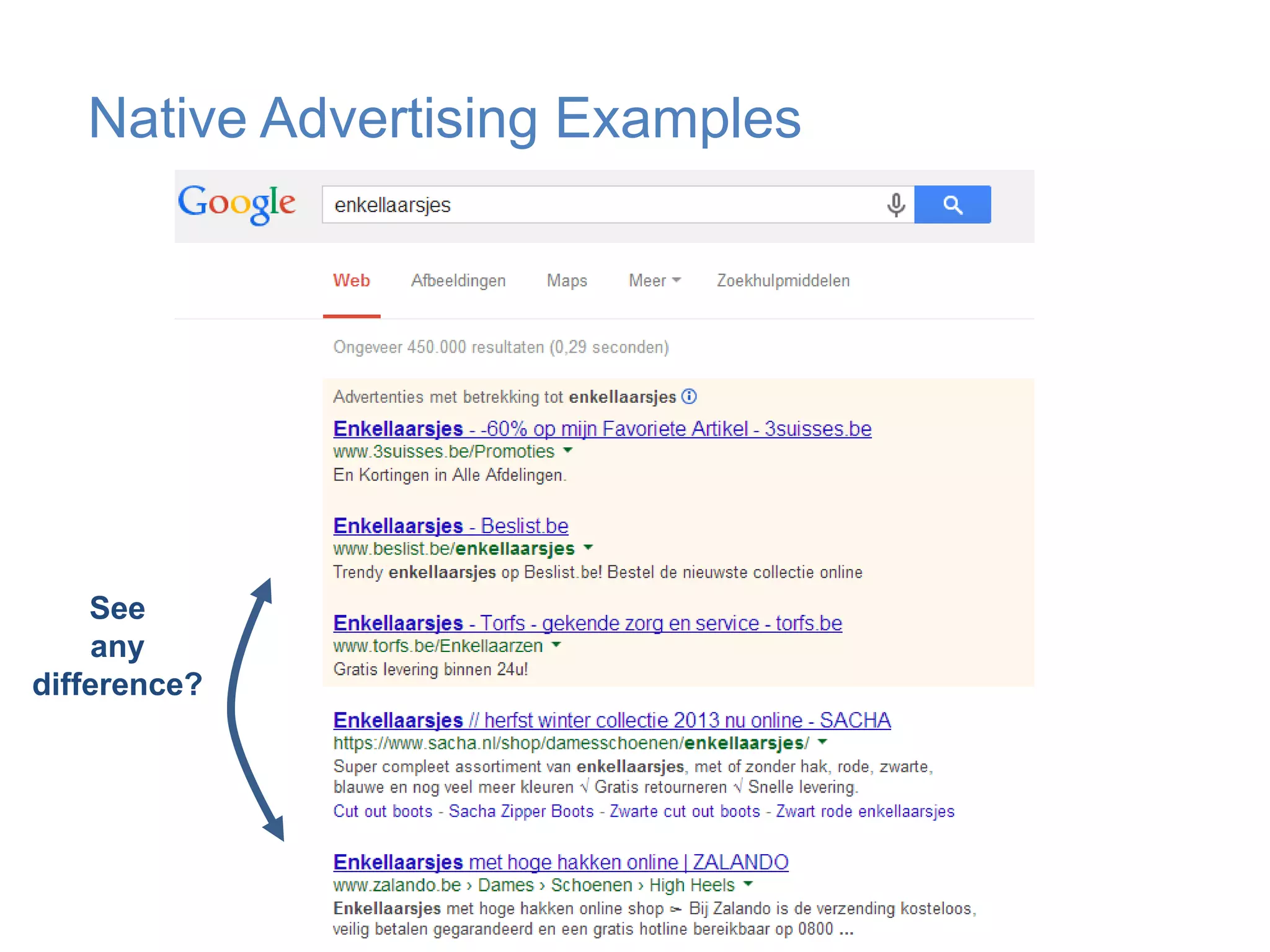Native Advertising Examples

See
any
difference?

 