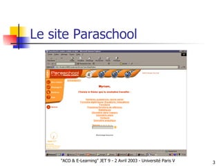 Le site Paraschool 