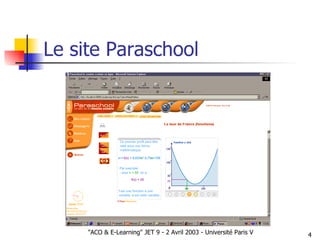 Le site Paraschool 