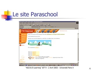 Le site Paraschool 