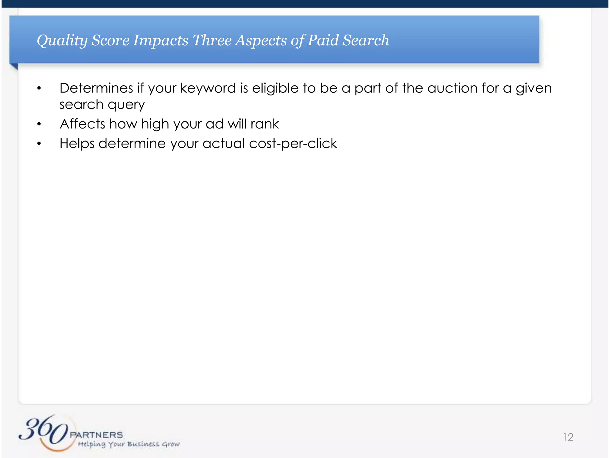 Original Search Engines Used a Straight Auction Model to Determine Ad Rank & Cost per Click9What issues could this cause?