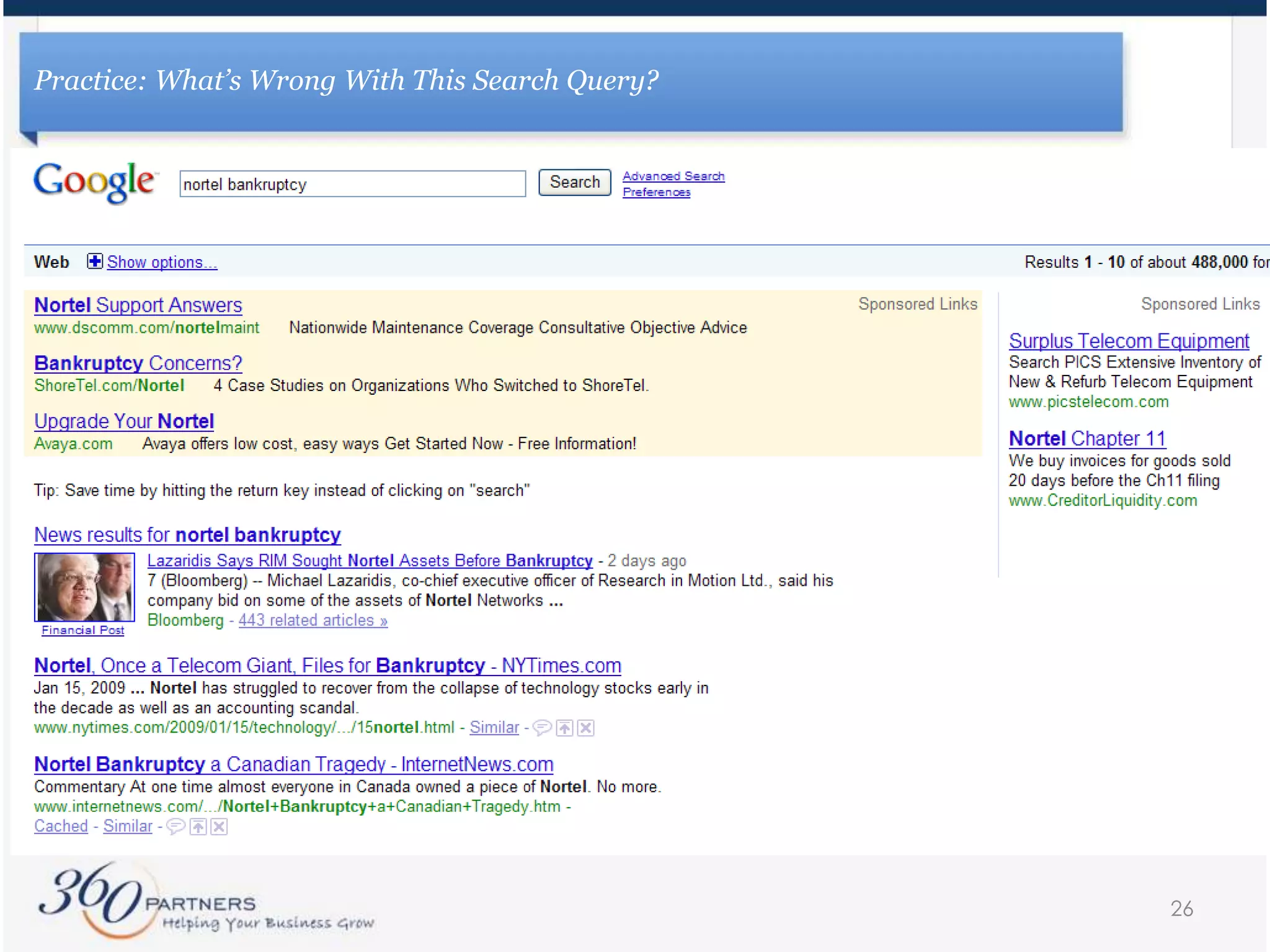 23Best Practice Example: Set Proper Expectations of What You Want User to Accomplish on Landing Page