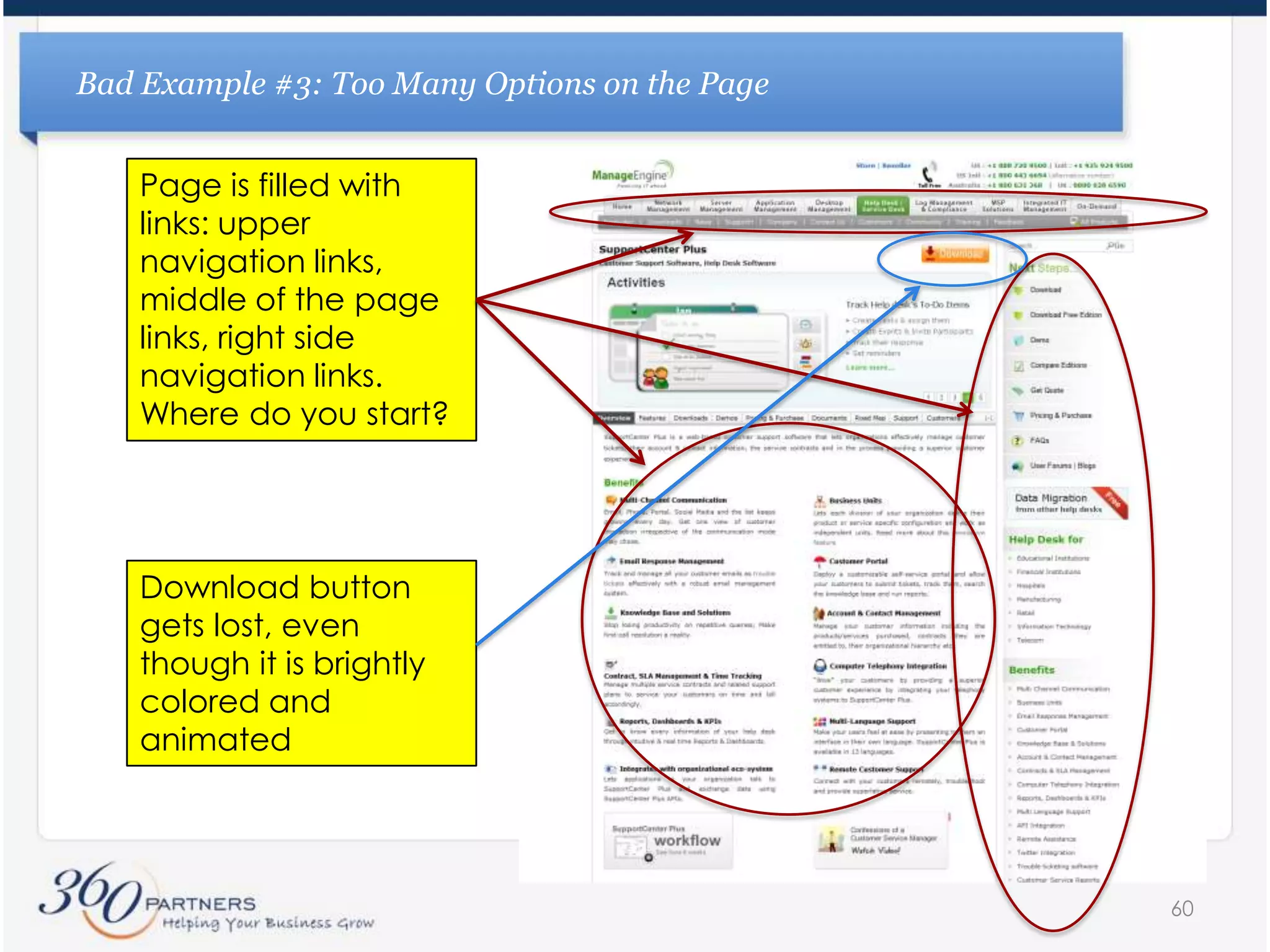 360Partners Recommends  Seeking to Block Two Types of Search QueriesHigh spend, low results search queriesTerms that are generating a lot of clicks but very few actions or revenue on your websiteHigh impressions, low click through rateImpressions are not costing you money because no one is clicking on your adHowever, these terms are lowering the click through rate on your account and thus, lowering your quality score49