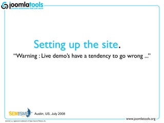 SEMforSMB US 2008 - Building a website in 3 minutes