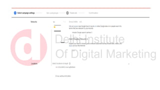 Set upadgroups Confrmation
Networks
Locations
*s SeachNe oh
AdscanappearnearGoogleSearchresults andotherGoogle siteswhenpeople searchfor
terms that are relevant to yourrecords
Include Google search partnes 0
Add Display Neuok â
Expand your reachb/ showing ads torelevant customers astheybrowse sites,videos, and
apps across theInternet
Yes No
All COIJOtfICS dcd tgffIt0fieS
El ter an0tLet l0Cdti0n
 