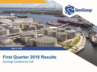 First Quarter 2018 Results
Earnings Conference Call
May 9, 2018
 