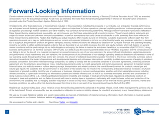 Third Quarter 2017 Results
Certain matters contained in this Presentation include “forward-looking statements” within the meaning of Section 27A of the Securities Act of 1933, as amended,
and Section 21E of the Securities Exchange Act of 1934, as amended. We make these forward-looking statements in reliance on the safe harbor protections
provided under the Private Securities Litigation Reform Act of 1995.
All statements, other than statements of historical fact, included in this presentation including the prospects of our industry, our anticipated financial performance,
our anticipated annual dividend growth rate, management's plans and objectives for future operations, planned capital expenditures, business prospects, outcome
of regulatory proceedings, market conditions and other matters, may constitute forward-looking statements. Although we believe that the expectations reflected in
these forward-looking statements are reasonable, we cannot assure you that these expectations will prove to be correct. These forward-looking statements are
subject to certain known and unknown risks and uncertainties, as well as assumptions that could cause actual results to differ materially from those reflected in
these forward-looking statements. Factors that might cause actual results to differ include, but are not limited to, our ability to generate sufficient cash flow from
operations to enable us to pay our debt obligations and our current and expected dividends or to fund our other liquidity needs; any sustained reduction in demand
for, or supply of, the petroleum products we gather, transport, process, market and store; the effect of our debt level on our future financial and operating flexibility,
including our ability to obtain additional capital on terms that are favorable to us; our ability to access the debt and equity markets, which will depend on general
market conditions and the credit ratings for our debt obligations and equity; the failure to realize the anticipated benefits of our acquisition of HFOTCO LLC doing
business as Houston Fuel Oil Terminal Company (“HFOTCO”); our ability to pay the second payment related to our HFOTCO acquisition and the consequences of
our failing to do so; the loss of, or a material nonpayment or nonperformance by, any of our key customers; the amount of cash distributions, capital requirements
and performance of our investments and joint ventures; the consequences of any divestitures of non-strategic operating assets or divestitures of interests in some of
our operating assets through partnerships and/or join ventures; the amount of collateral required to be posted from time to time in our commodity purchase, sale or
derivative transactions; the impact of operational and developmental hazards and unforeseen interruptions; our ability to obtain new sources of supply of petroleum
products; competition from other midstream energy companies; our ability to comply with the covenants contained in our credit agreements, continuing covenant
agreement, and the indentures governing our notes, including requirements under our credit agreements and continuing covenant agreement to maintain certain
financial ratios; our ability to renew or replace expiring storage, transportation and related contracts; the overall forward markets for crude oil, natural gas and
natural gas liquids; the possibility that the construction or acquisition of new assets may not result in the corresponding anticipated revenue increases; any future
impairment of goodwill resulting from the loss of customers or business; changes in currency exchange rates; weather and other natural phenomena, including
climate conditions; a cyber attack involving our information systems and related infrastructure, or that of our business associates; the risks and uncertainties of
doing business outside of the U.S., including political and economic instability and changes in local governmental laws, regulations and policies; costs of, or
changes in, laws and regulations and our failure to comply with new or existing laws or regulations, particularly with regard to taxes, safety and protection of the
environment; the possibility that our hedging activities may result in losses or may have a negative impact on our financial results; general economic, market and
business conditions; as well as other risk factors discussed from time to time in our each of our documents and reports filed with the SEC.
Readers are cautioned not to place undue reliance on any forward-looking statements contained in this press release, which reflect management’s opinions only as
of the date hereof. Except as required by law, we undertake no obligation to revise or publicly release the results of any revision to any forward-looking statements.
We use our Investor Relations website and social media outlets as channels of distribution of material company information. Such information is routinely posted
and accessible on our Investor Relations website at ir.semgroupcorp.com.
We are present on Twitter and LinkedIn: SemGroup Twitter  and LinkedIn
Forward-Looking Information
3
 