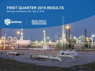FIRST QUARTER 2015 RESULTS
Earnings Conference Call - May 8, 2015
 