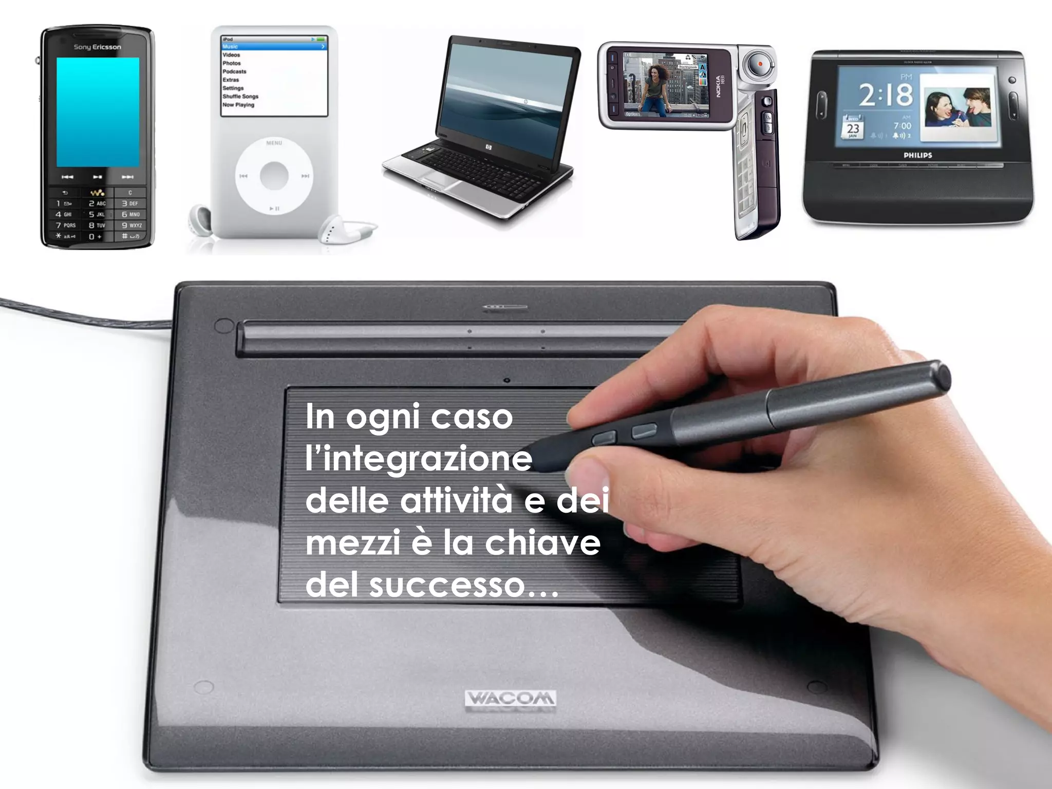 In ogni caso l’integrazione delle attività e dei mezzi è la chiave del successo… 
