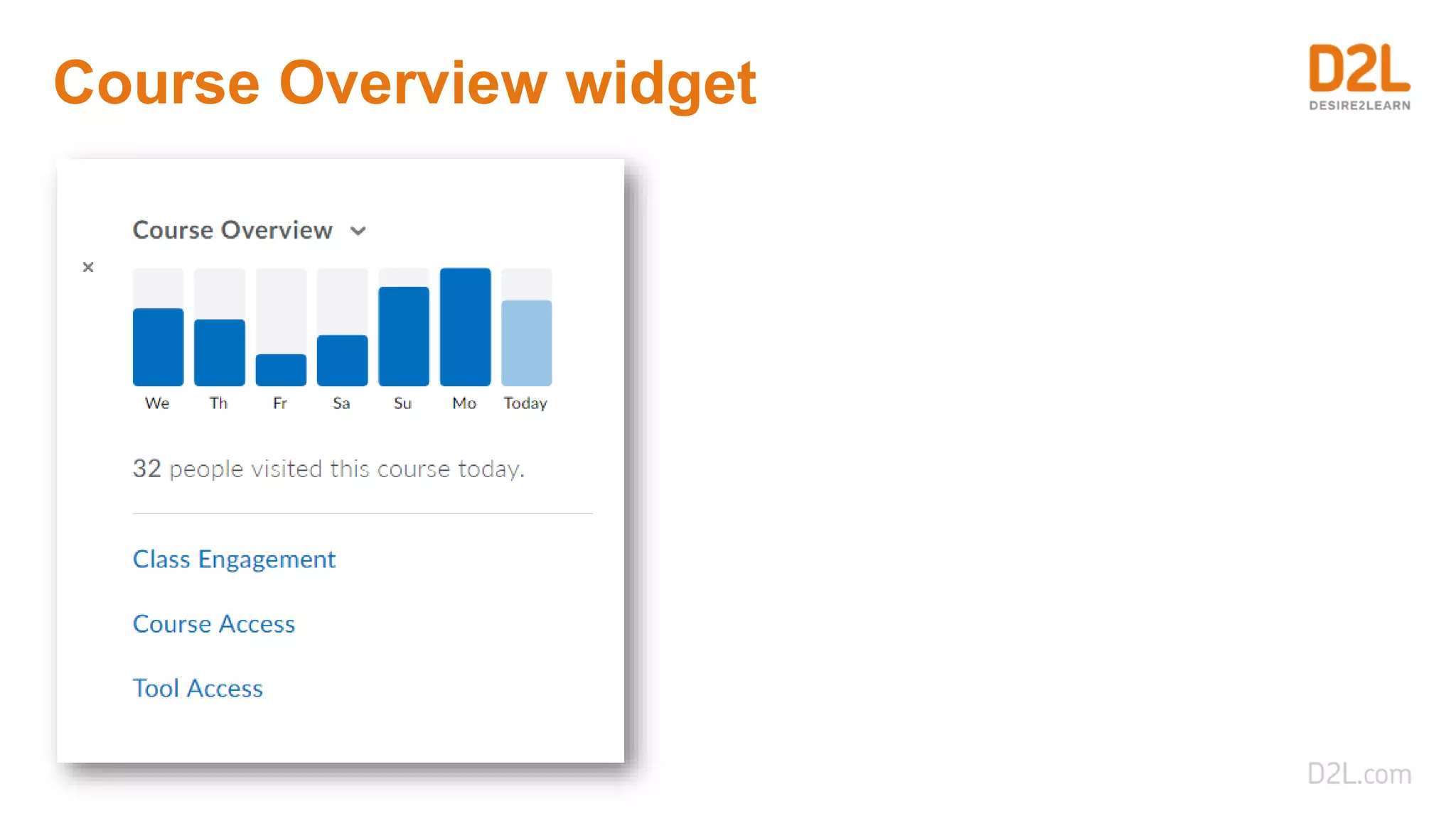 Course Overview widget
 