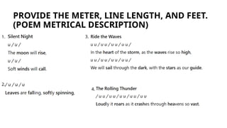 Comprehensive Guide to Poem Metrical Description and Literary Devices ...