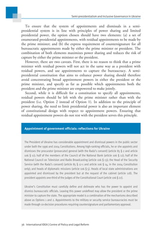 36   International IDEA | Centre of Policy and Legal Reform
Semi-presidentialism and Inclusive Governance in Ukraine
To en...