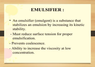 SEMI-SOLID DOSAGE FORMS gels and creams